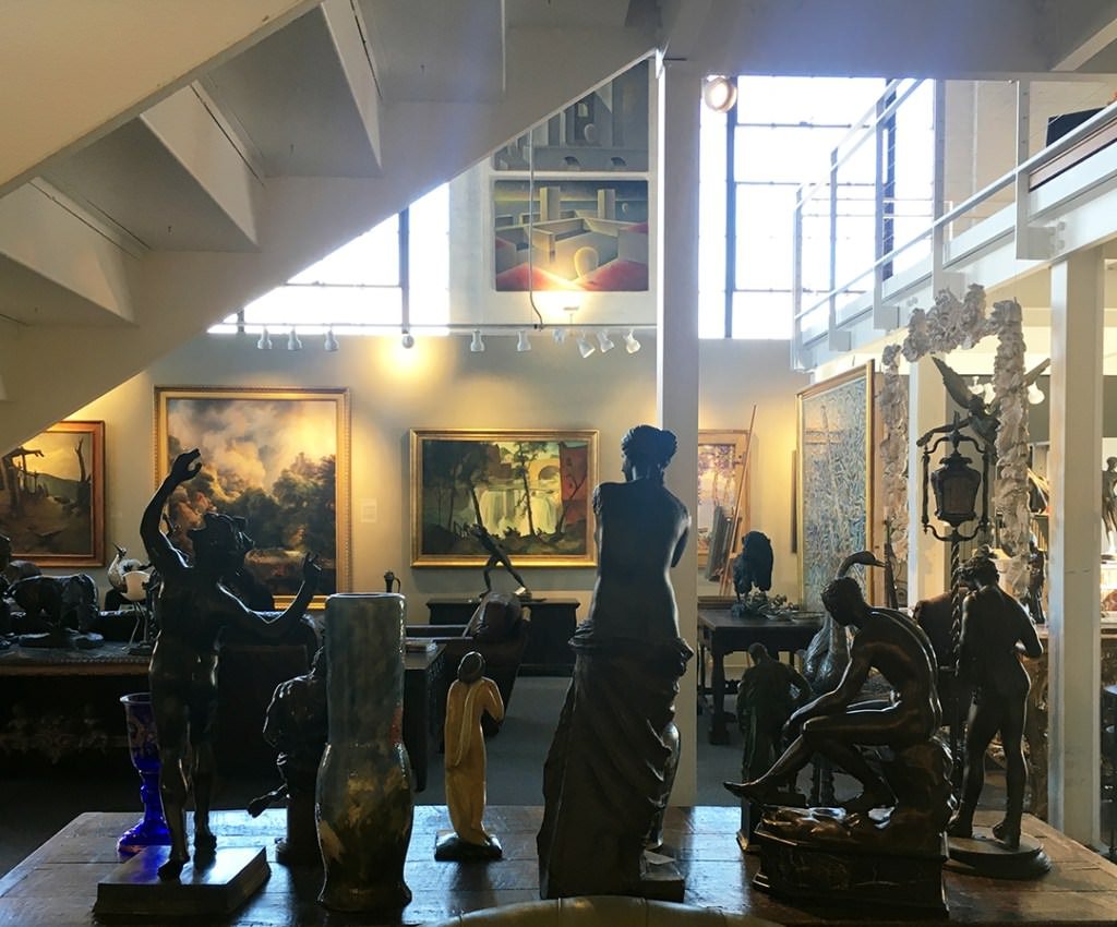 Interior shot of Wolfs Gallery in Cleveland, Ohio