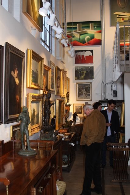 Interior shot of WOLFS Gallery at Carl Gaertner opening