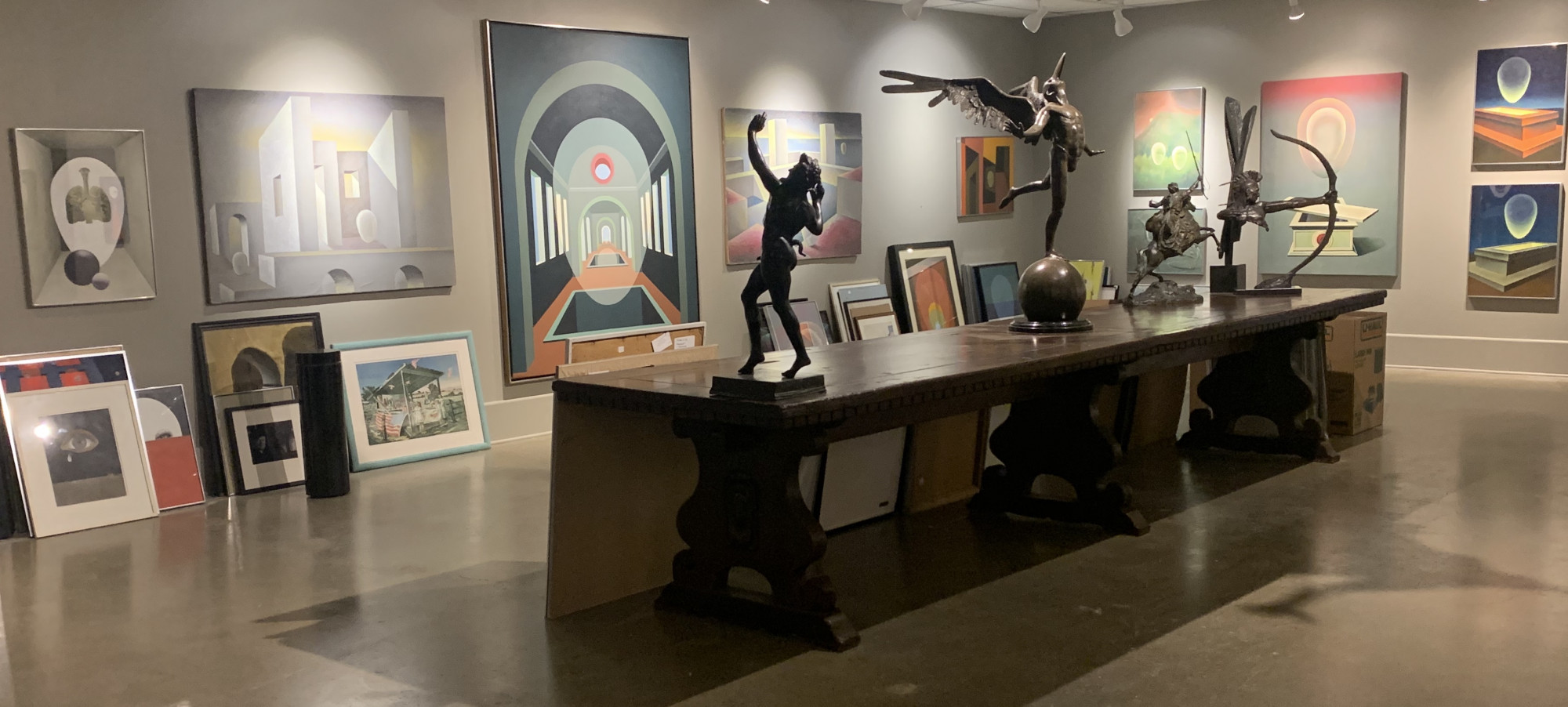 Interior shot of Wolfs Gallery in Beachwood, Ohio