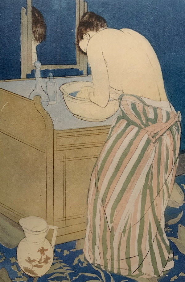 Woman Bathing (La Toilette) by Mary Cassatt
