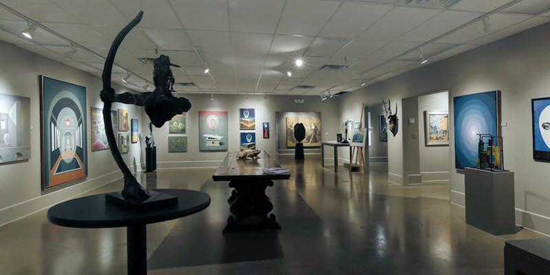 Interior shot of Wolfs Gallery
