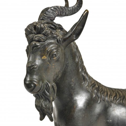 Grand Tour Bronze of a Goat