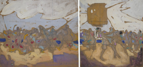 Mural Sketch for a Kokoon Klub Ball by August Frederick Biehle