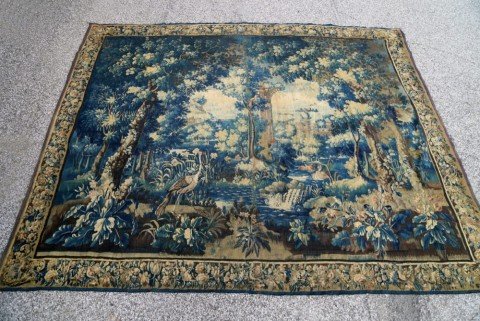 A Flemish Verdure Tapestry-17thc.