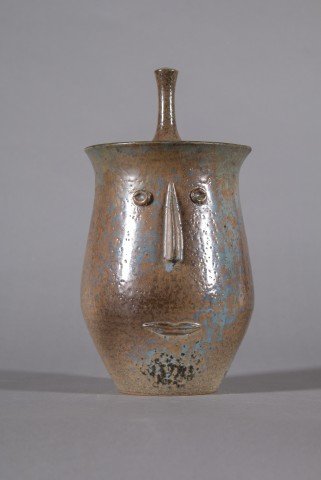 Decorative Arts: Studio Pottery Portrait Vase