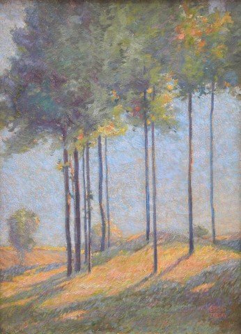 Sunlit Trees by Ernest Zarsky