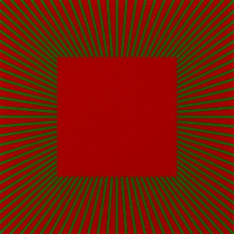 Red with Green by Richard Anuszkiewicz