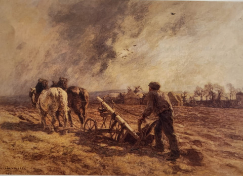 The Ploughman by Léon-Augustin Lhermitte