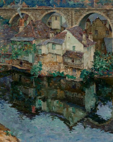 View of Uzerche, France by Abel G. Warshawsky