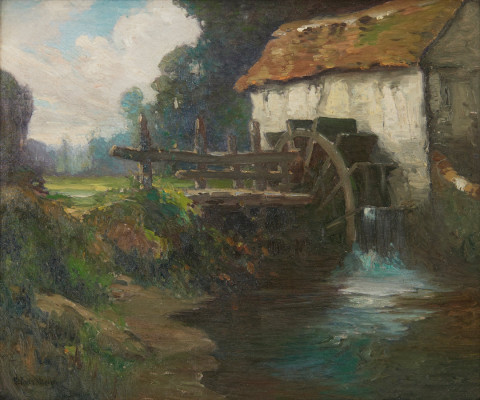Mill at Normandy by George Ames Aldrich