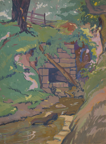 Creek by the Lime Kiln by August Frederick Biehle