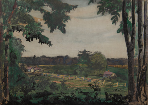 Farm Landscape, Zoar by August Frederick Biehle