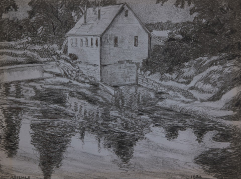 Old Mill at Zoar by August Frederick Biehle