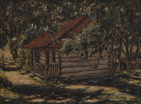 Overgrown Hermitage along Road to Zoar by August Frederick Biehle