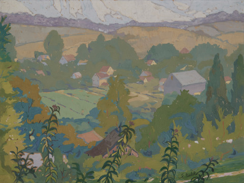 A View of Berlin Heights by August Frederick Biehle