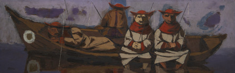 Fishing Priests by Louis Bosa