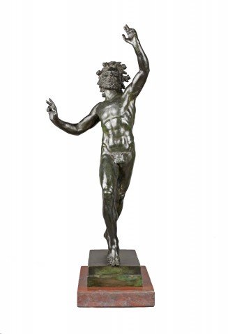 Grand Tour Bronze of The Dancing Faun by 19th Century Italian School