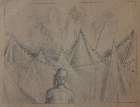Figure and Tents