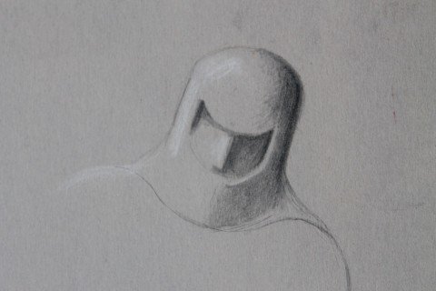Over and Above Figure in Helmet