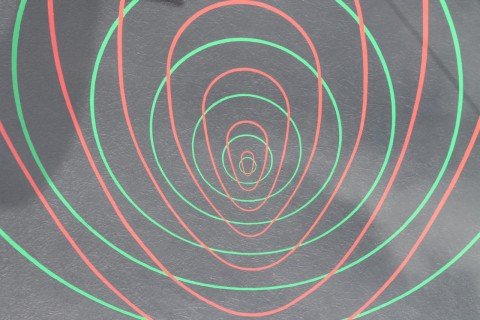 Green, Red and Black Mandala