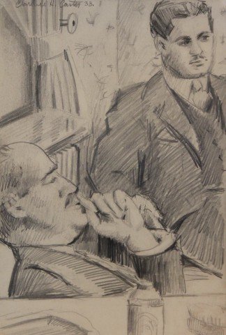 Jack Greitzer and William M. Milliken  by Clarence Holbrook Carter