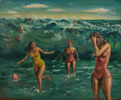 Riding the Surf by Clarence Holbrook Carter