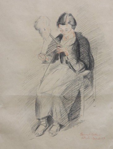Woman Spinning