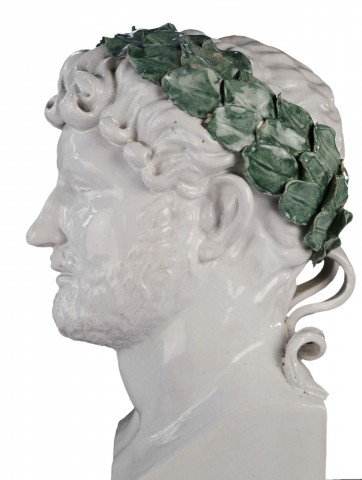 Figurative Glazed Ceramic Sculpture: