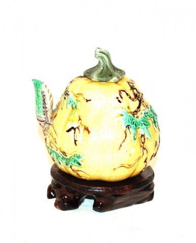 A Chinese Water Dropper, Gourd Form