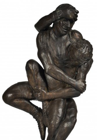 Wrestlers by David Deming
