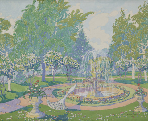 The Fountain - Milan, Ohio by Clara Deike