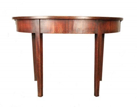 Early 18thc. An English Mahogany Demilune Table