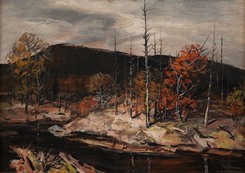 Autumn Landscape on the Chagrin River by Carl Frederick Gaertner