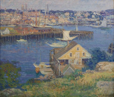 Banner Hill, Gloucester Harbor by Frederick Carl Gottwald