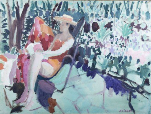 Woman in a Garden by Joseph Benjamin O’Sickey