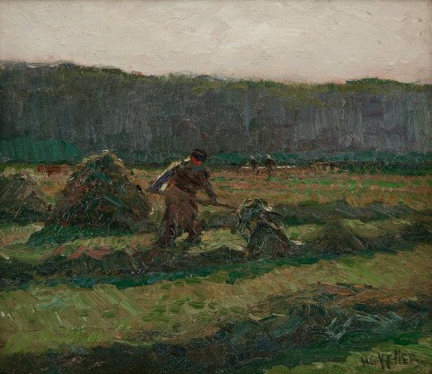 Haystacks by Henry George Keller
