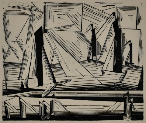 Fishing Boats by Lyonel Feininger