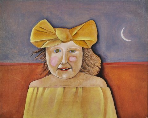 Girl with a Yellow Bow by Mary Spain