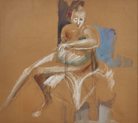 Seated Nude by Mary Spain