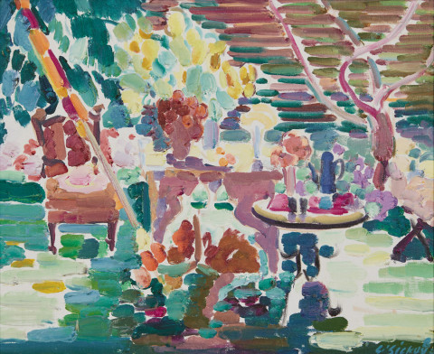 Garden Scene by Joseph Benjamin O’Sickey