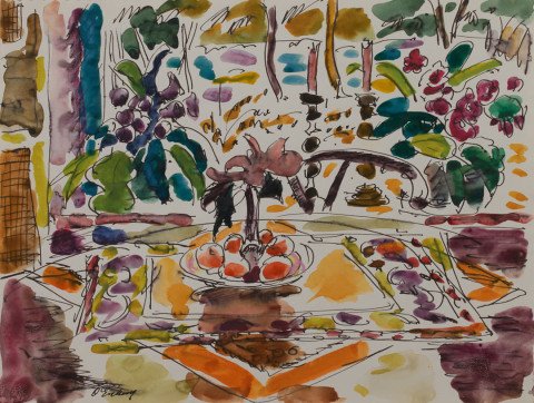 Still Life with Fruit Bowl by Joseph Benjamin O’Sickey