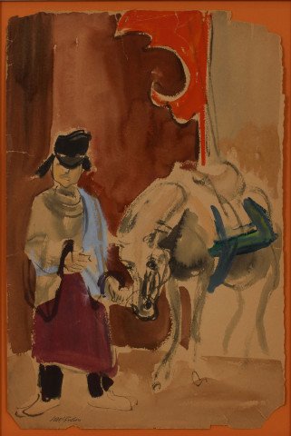 Tibetan Man with Pony, Darjeeling, India by Joseph Benjamin O’Sickey
