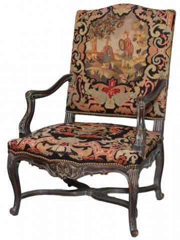 Decorative Arts: A Regency Style Armchair, 19th century