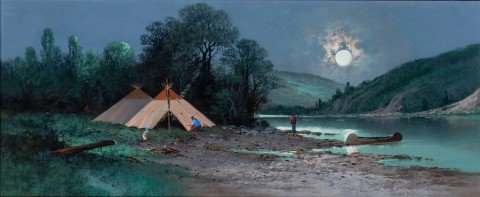 Indian Encampment by C. A. Reiner