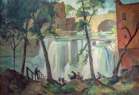 Saturday at Chagrin Falls by Carl Frederick Gaertner