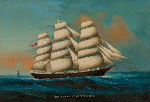 20th Century, “Ship India Bath” Captain Patten, 1878
