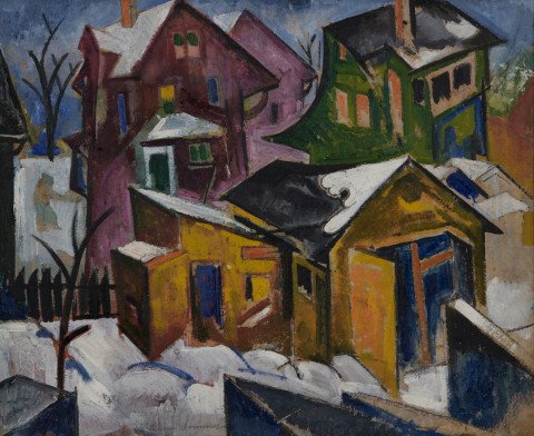 Cubist Houses by William Sommer