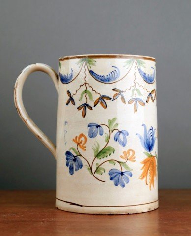 English Creamware Tankard, 18thc.