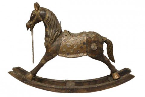 19th Century Anglo-Indian Rocking Horse