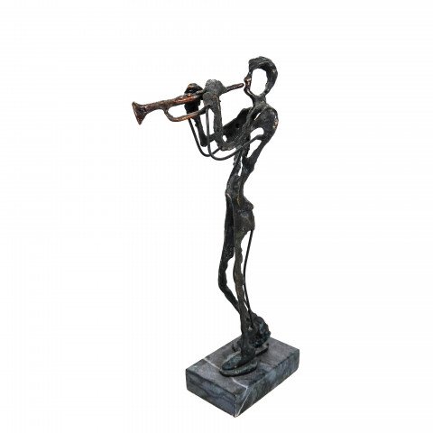 Bronze Trumpet Player